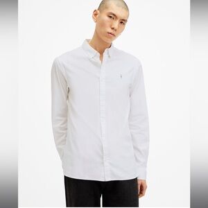 All Saints Hawthorne Ramskull button up shirt